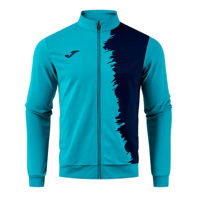 Joma Picasho Full Zip - fluor turquoise/dark navy