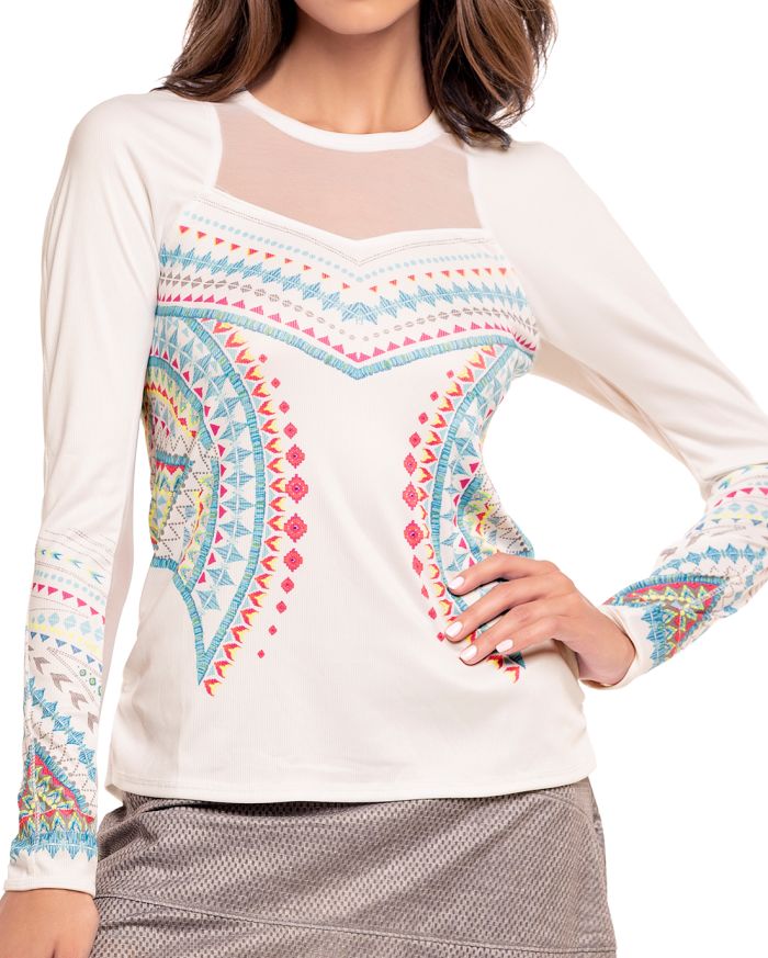 CT814 Lucky in Love Desert Vibes Long Sleeve - white