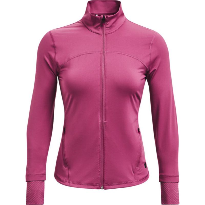 Under Armour Women's Rush Full Zip - pink Under Armour Women's Rush Full Zip - pink
