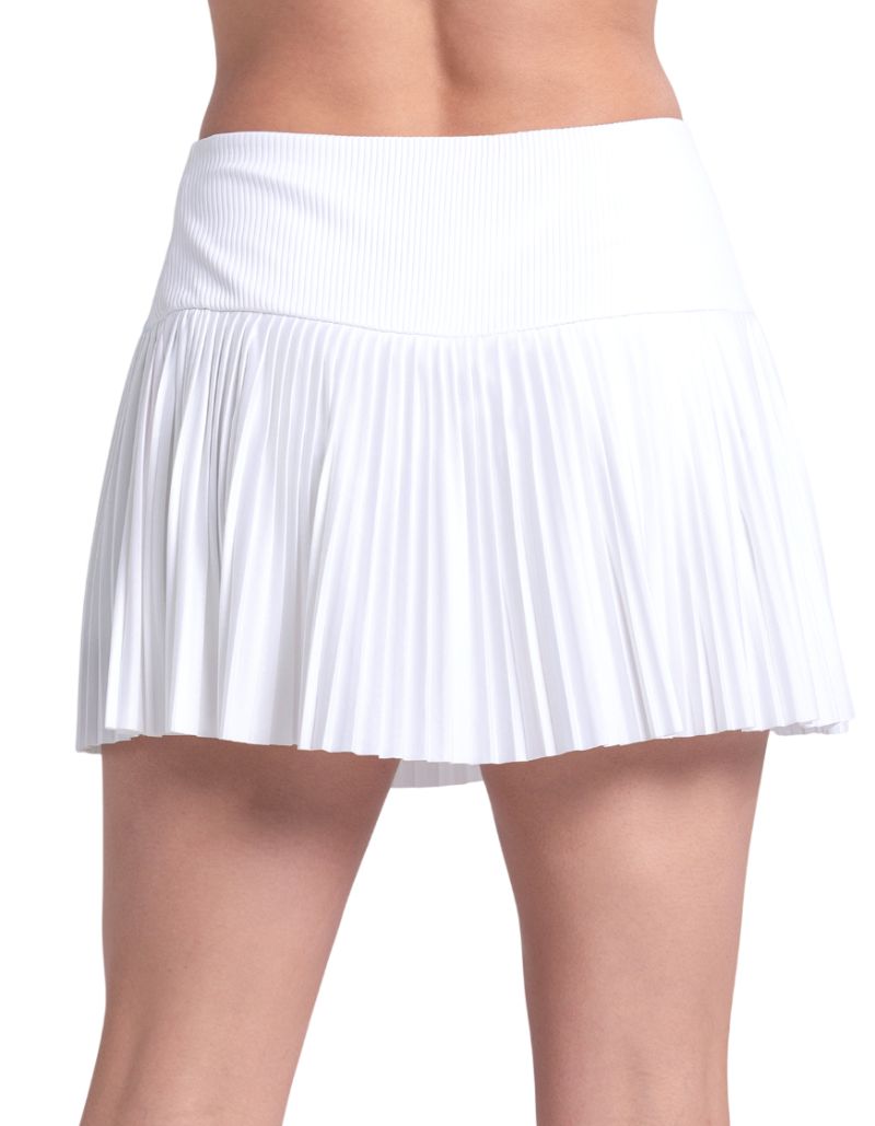 Lucky in Love Racer Rib Pleated - white blue