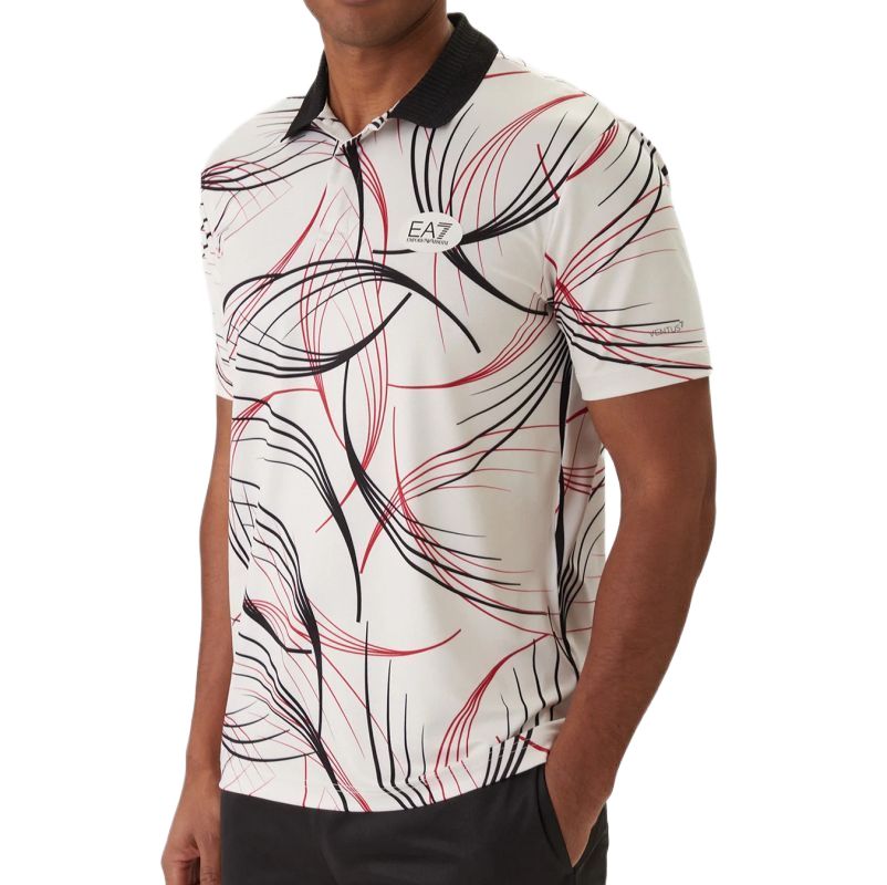EA7 Tennis Pro Shirt In Ventus7 - fancy white 