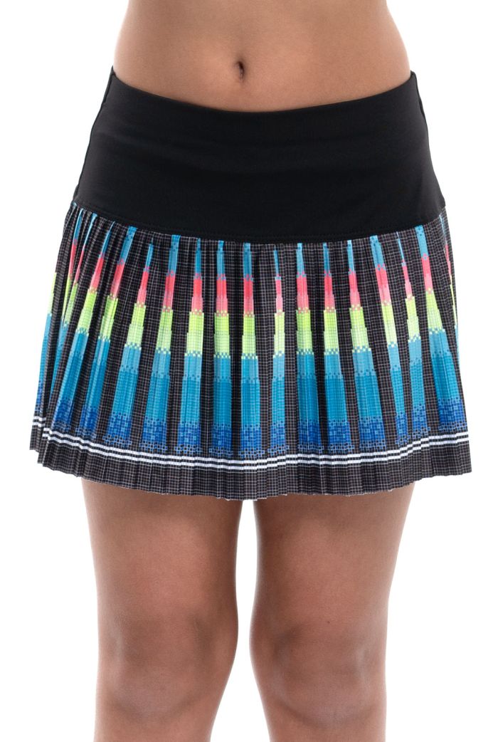 Lucky in Love Square Are You? Squared Up Pleated Skirt Girls - black Lucky in Love Square Are You? Squared Up Pleated Skirt Girls - black
