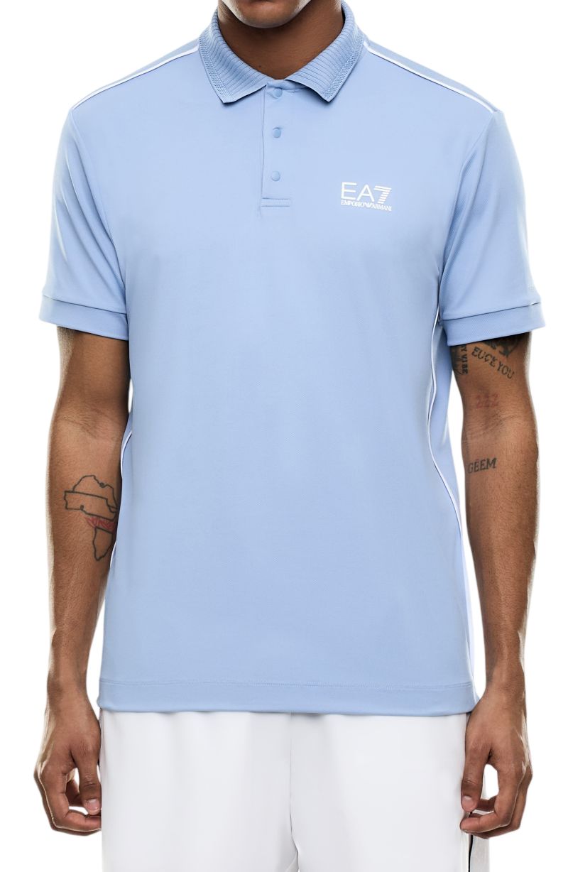 EA7 Tennis Pro Shirt In Ventus7 - bel air blue EA7 Tennis Pro Shirt In Ventus7 - bel air blue