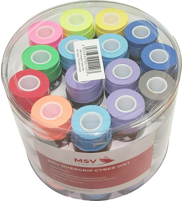MSV Cyber Wet Overgrip multicolor 60P
