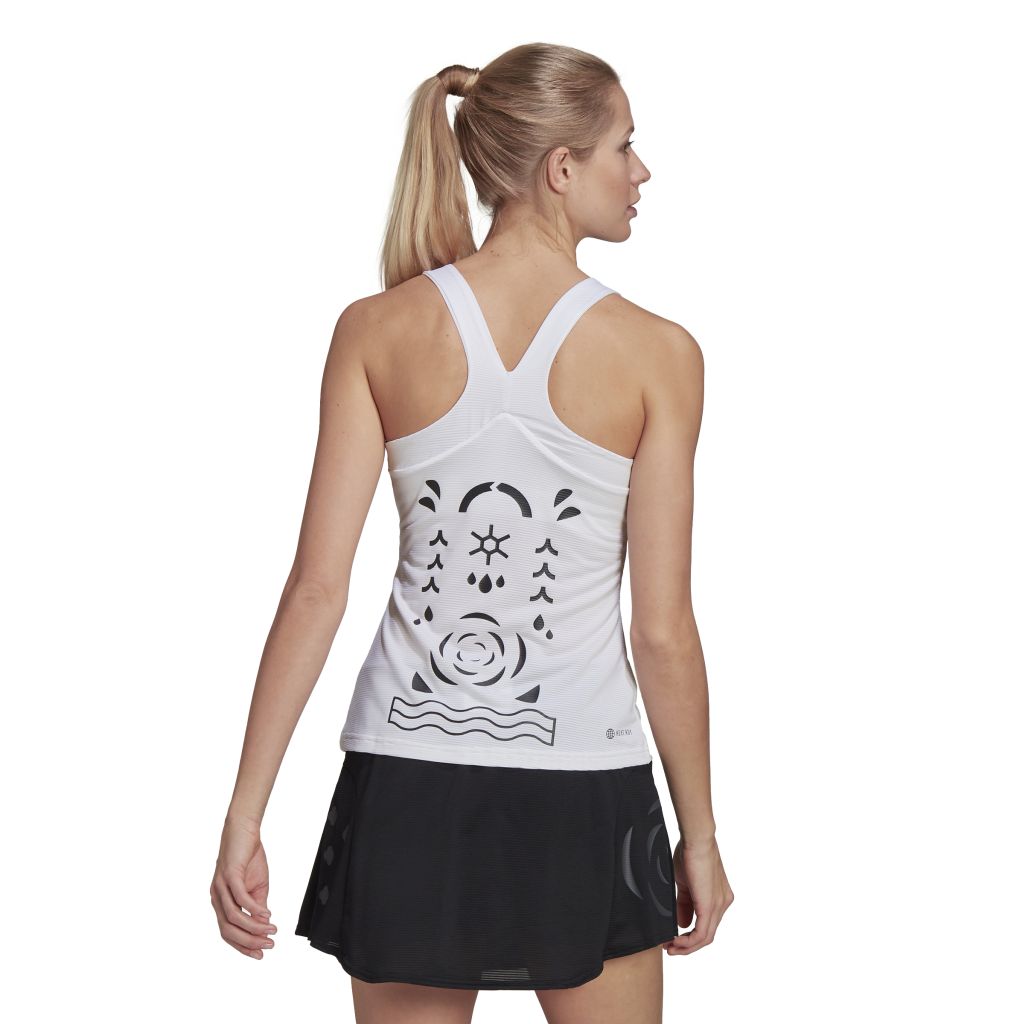 Adidas Paris Tennis Y-Tank Top W - white/black
