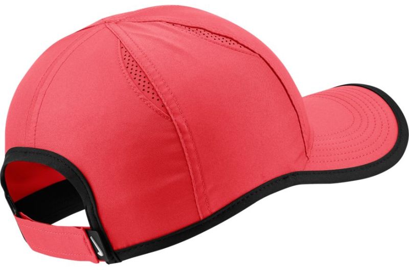 Nike U Aerobill Feather Light Cap - ember glow/black/white