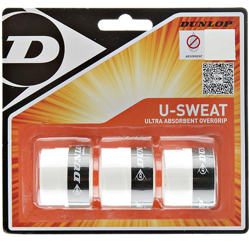 Dunlop U-Sweat Overgrip white 3P