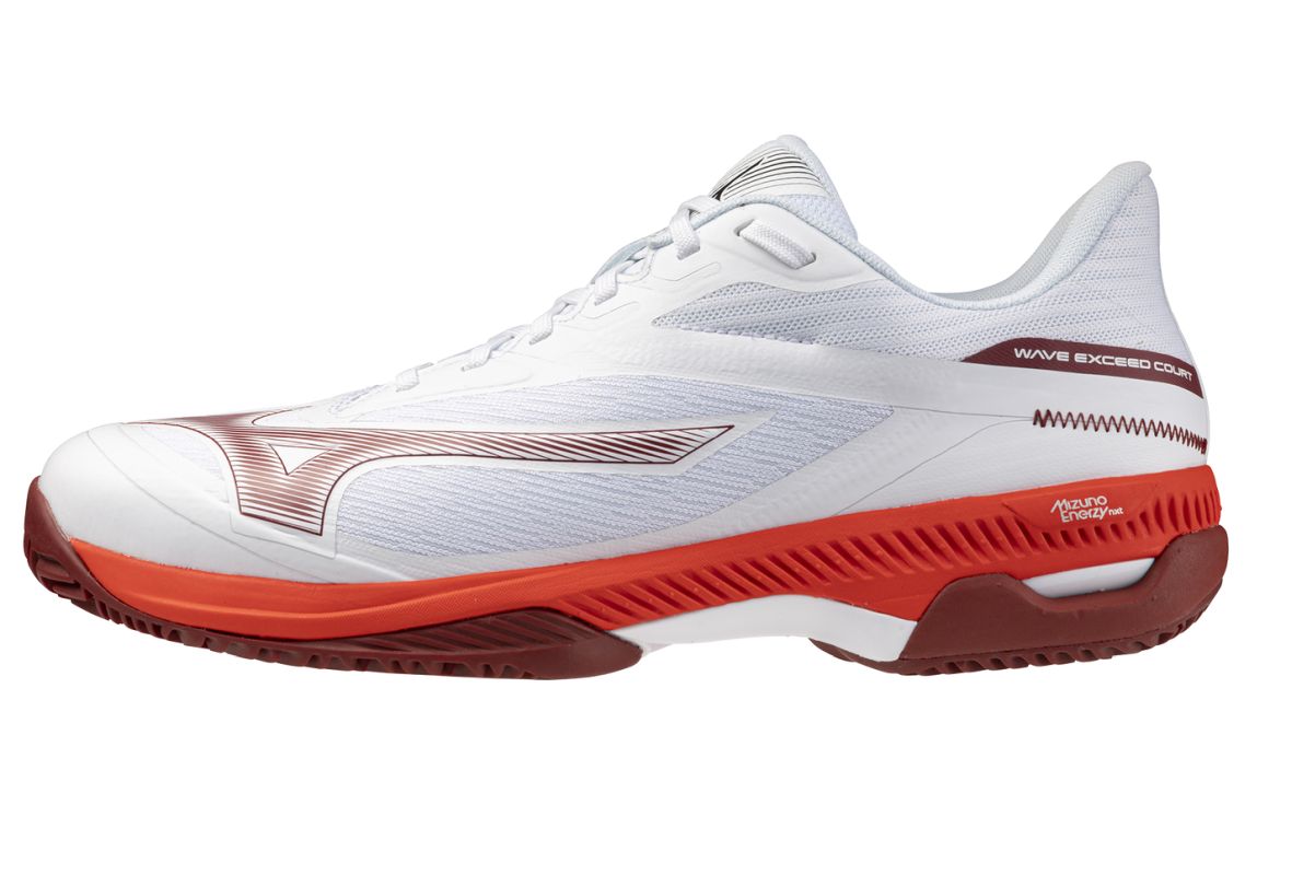 Mizuno Wave Exceed Court CC - fiery red/white/sun/dried tomato