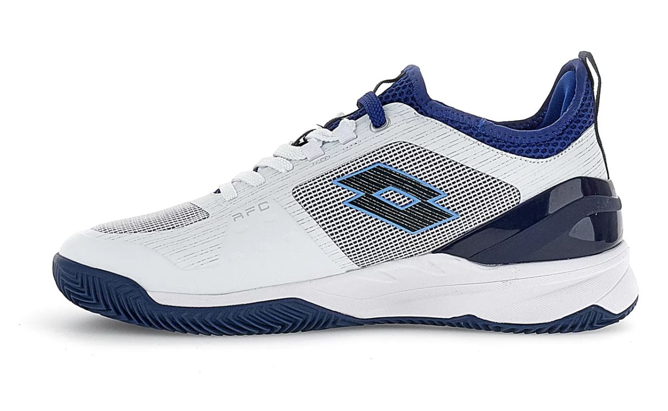 Lotto Mirage 200 Clay - all white/blue 295c/royal gem