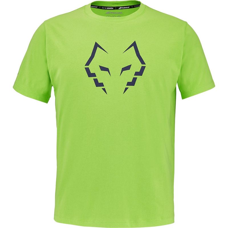 Męski t-shirt Babolat Cotton J.Lebron - green flash