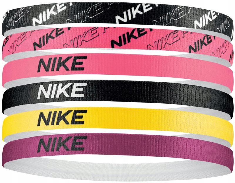 Nike Headbands 6PK - black/digital pink/digital pink