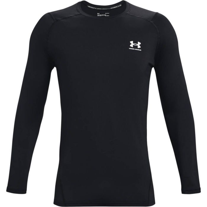 Under Armour Men's HeatGear Armour Fitted Long Sleeve - black/white Under Armour Men's HeatGear Armour Fitted Long Sleeve - black/white