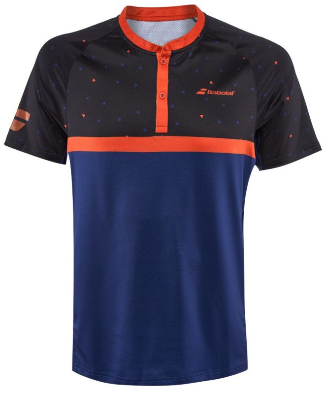 babolat-exercise-big-babolat-tee-black-estate-blue-1 Babolat Exercise Big Babolat Tee - black/estate blue