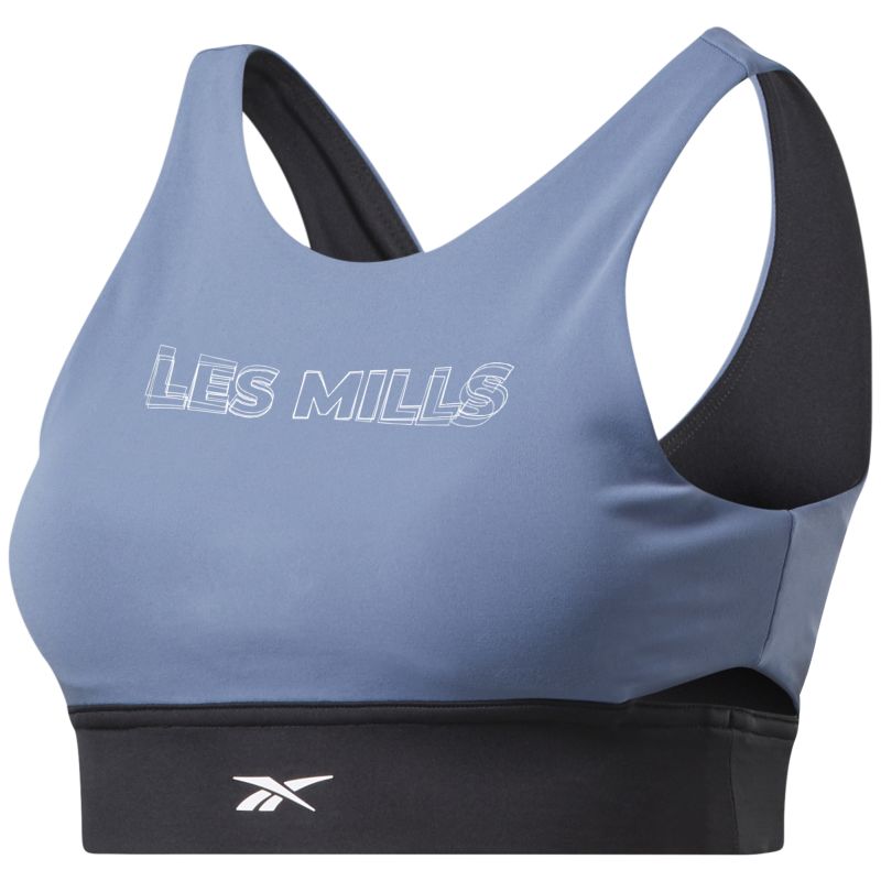 Reebok Less Mills Beyond The Sweat Crop Top - blue state