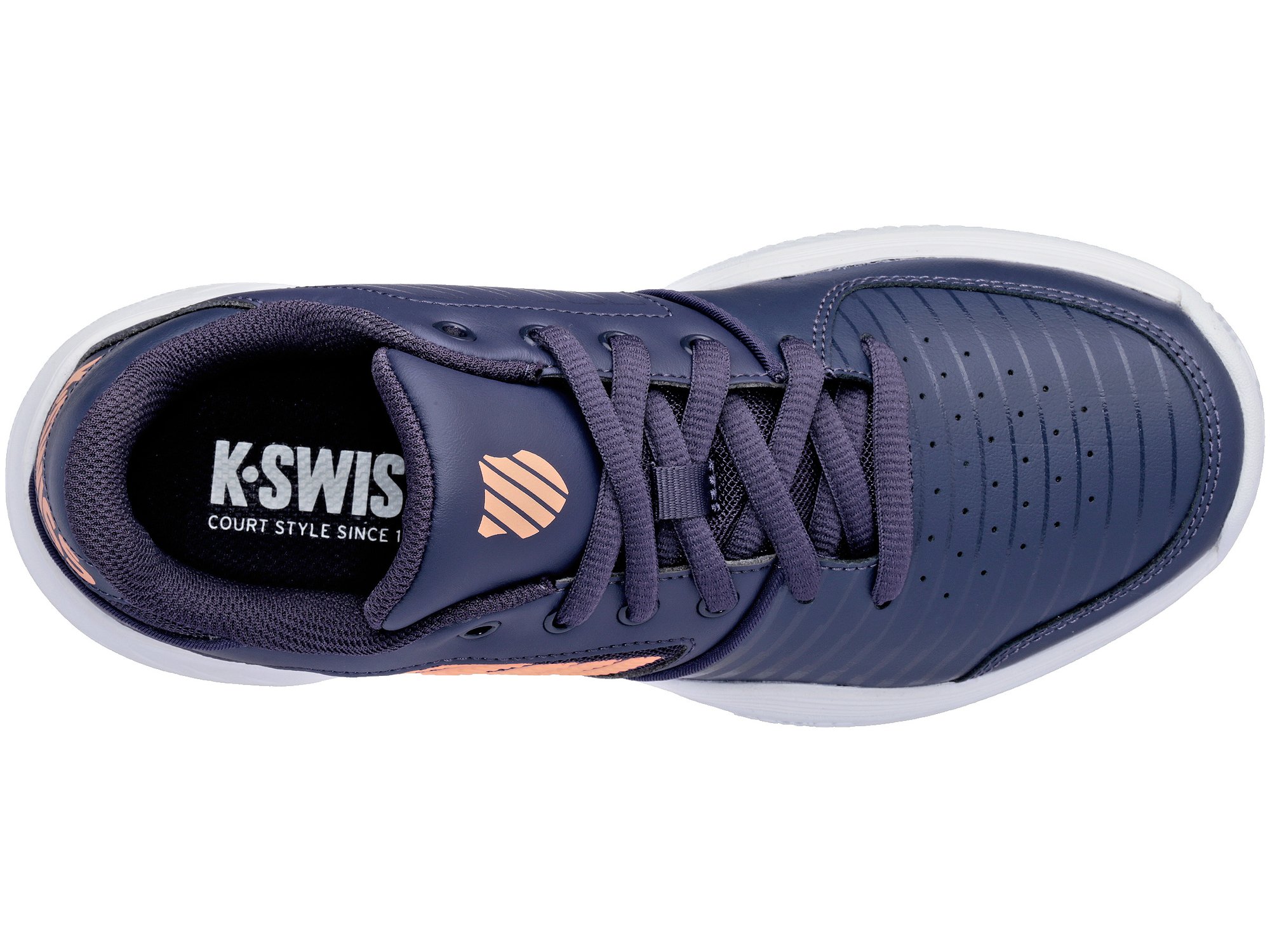 K-Swiss Court Express Women - graystone/peach nectar/white