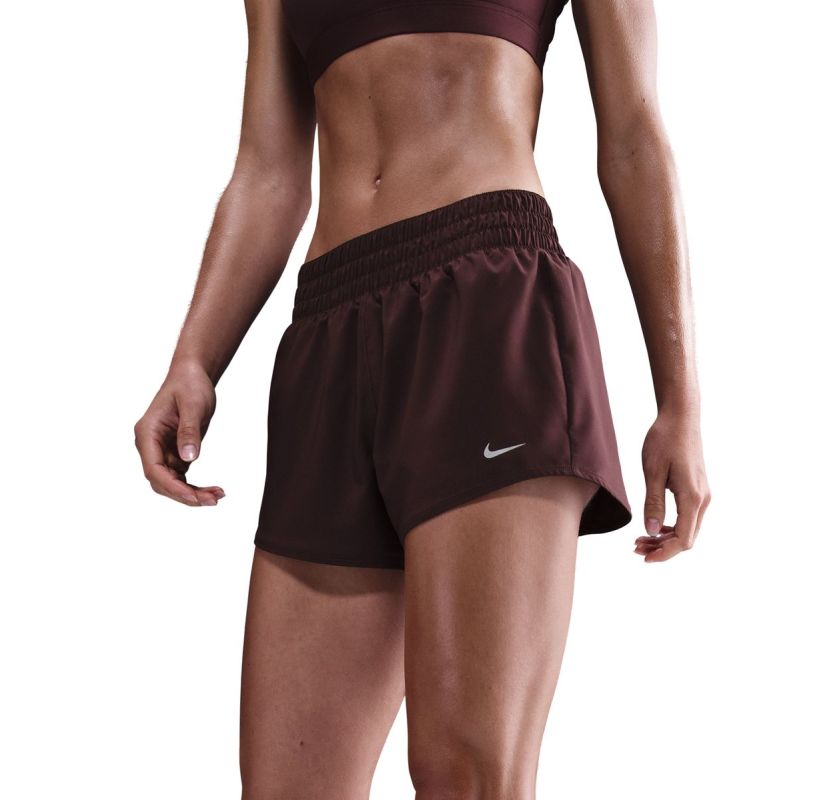 Nike Dri-Fit One 3in - burgundy crush/reflective silve