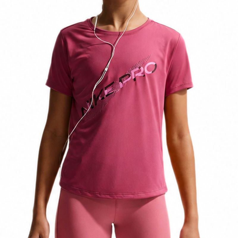 Koszulka dziewczęca Nike Dri-Fit Short Sleeve - sweet beet