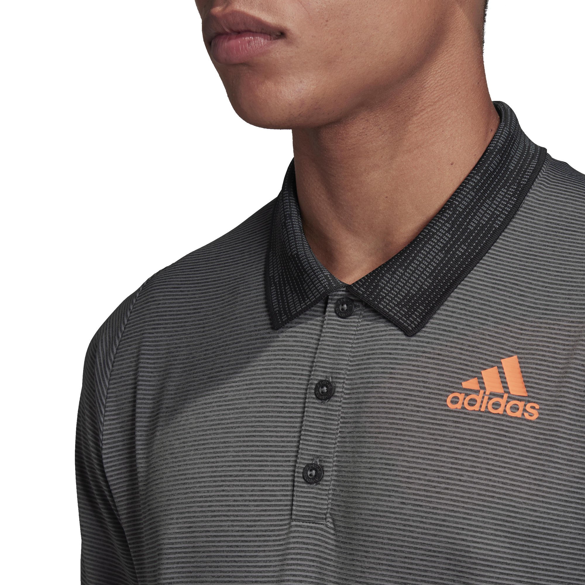 Adidas M Freelift Polo Primeblue - grey six/true orange