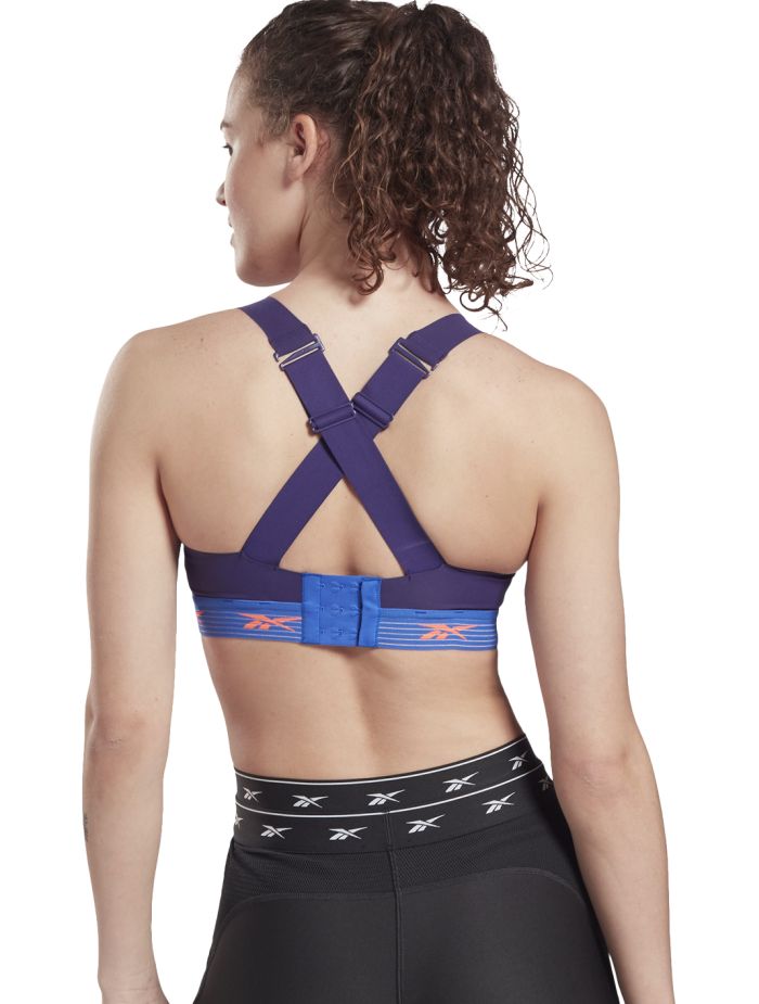 Reebok PureMove+ Seasonal Bra W - dark orchid/court blue