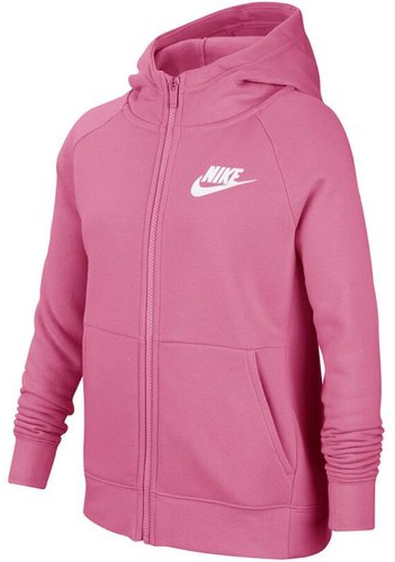 Nike Swoosh Full Zip - magic flamingo/white