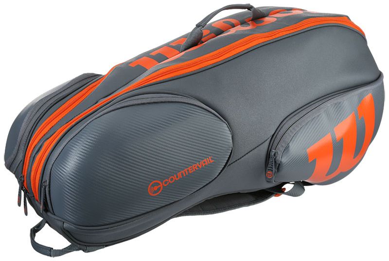 Wilson Vancouver Burn Reverse 9 Pk Bag - grey/orange