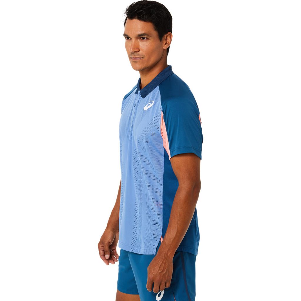 Asics Match Actibreeze Polo Shirt M - light indigo