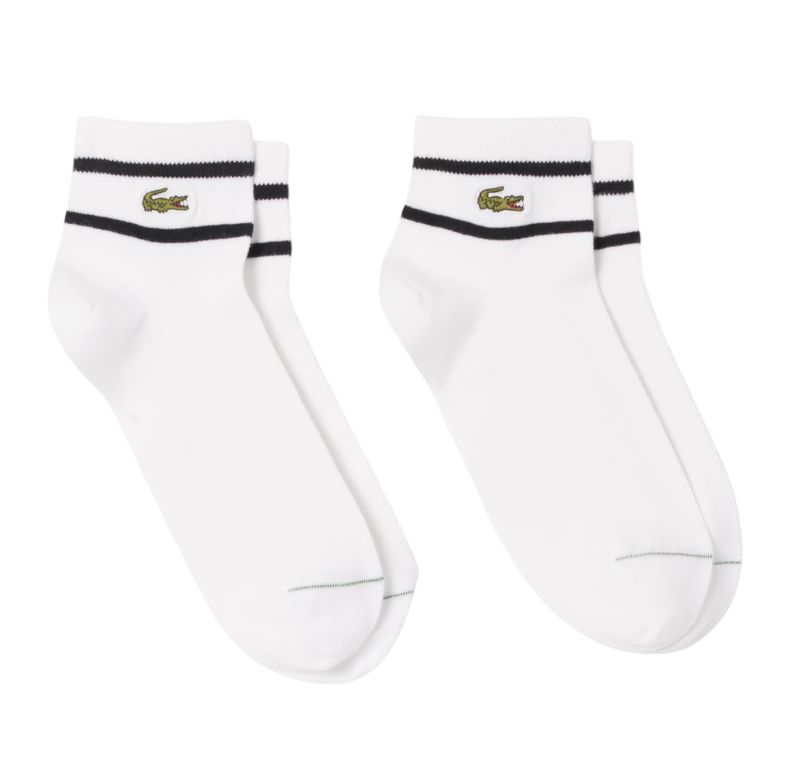 Lacoste Striped 2P - white 