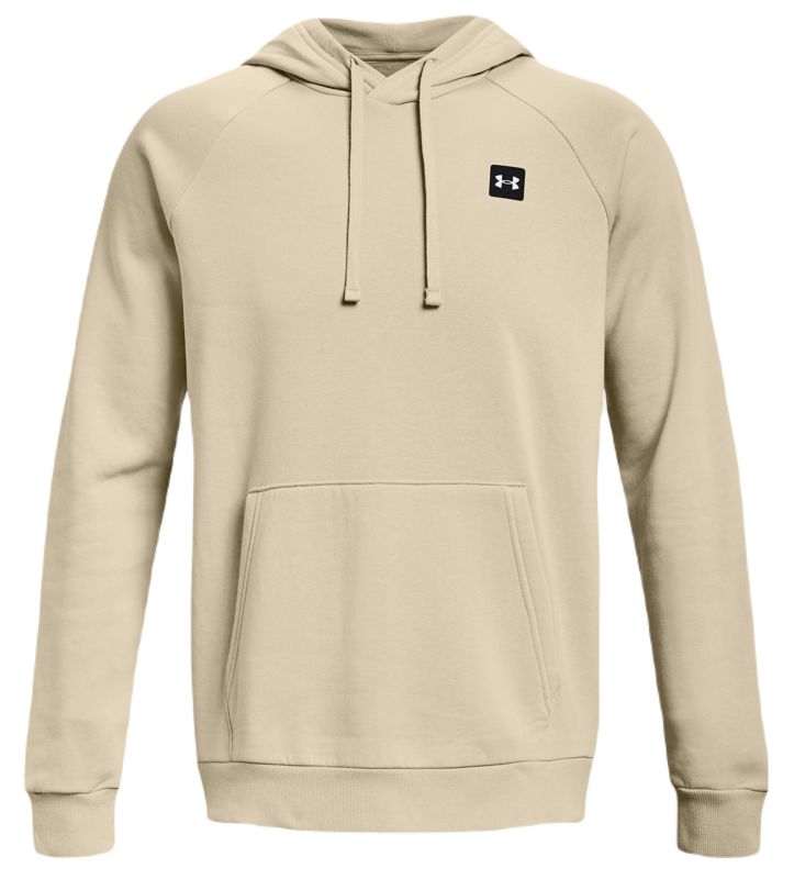 PS1357092-289_HF Under Armour Men's UA Rival Fleece Hoodie - khaki base/onyx white