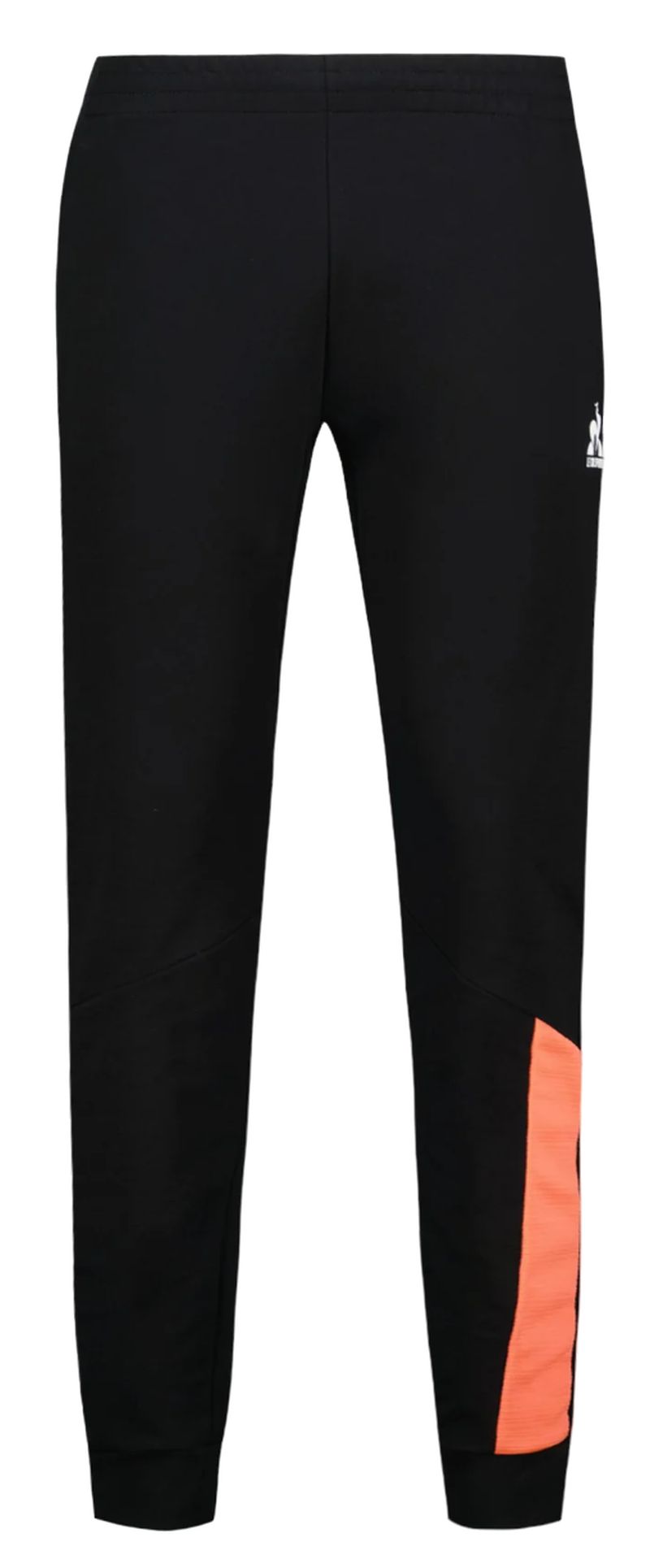 Le Coq Sportif Training SP Pant Regular N°2 M - black/orange perf Le Coq Sportif Training SP Pant Regular N°2 M - black/orange perf
