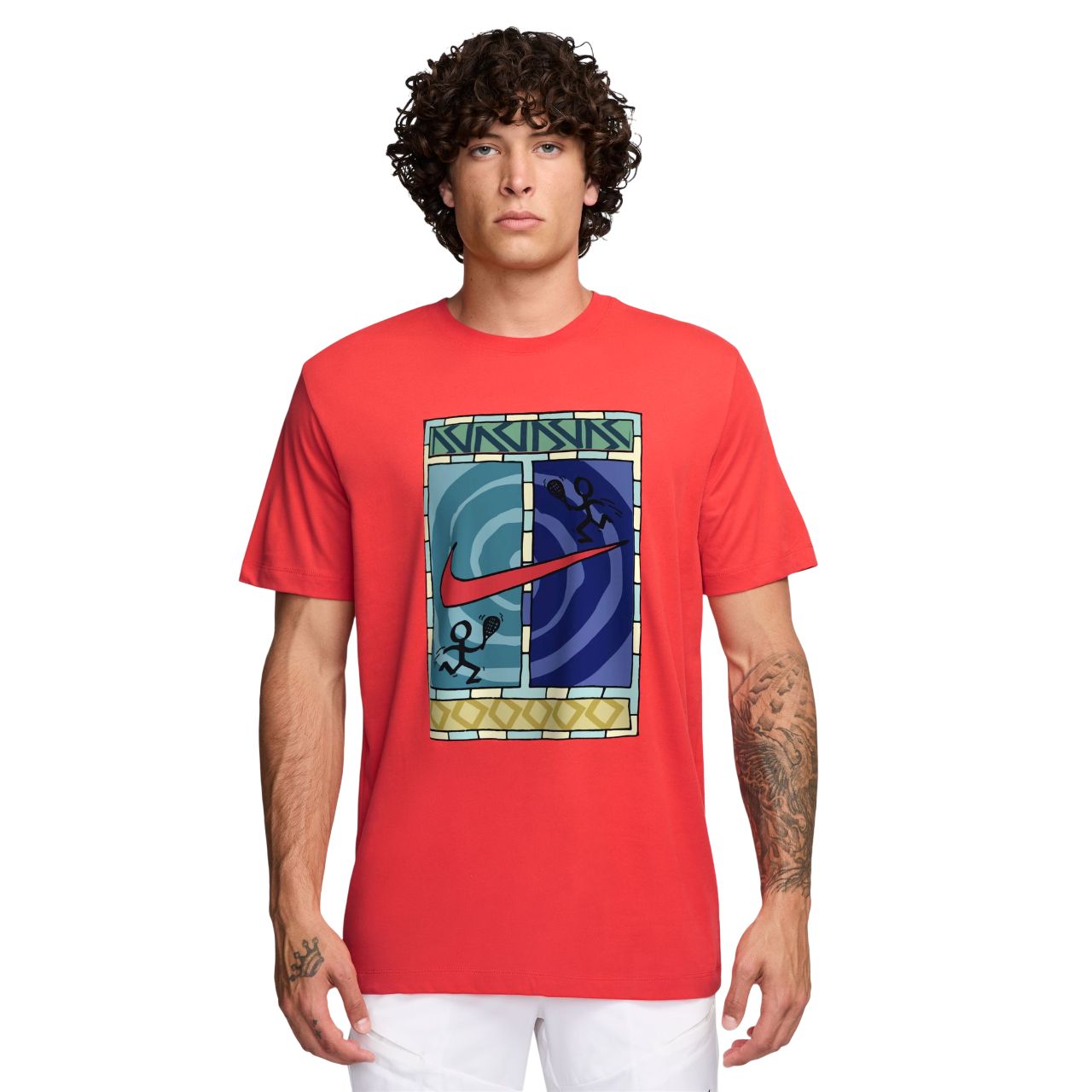 Nike Court Dri-FIT Logo - lt crimson