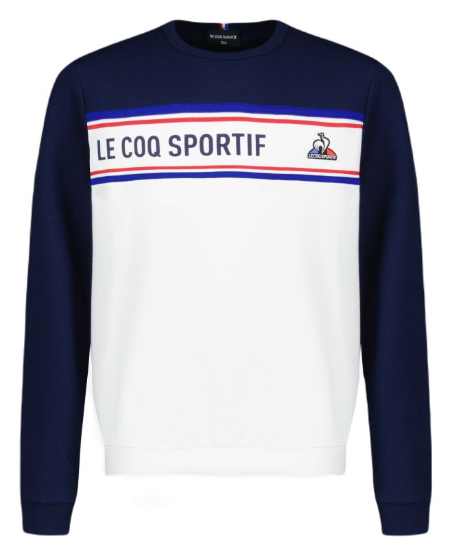 2310044_1 Le Coq Sportif TRI Crew Sweat N°1 SS23 - bleu nuit/new optical white