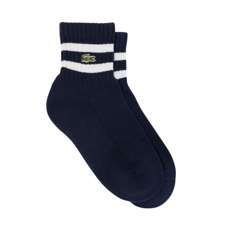 Lacoste Low Cotton 1P - navy blue/white