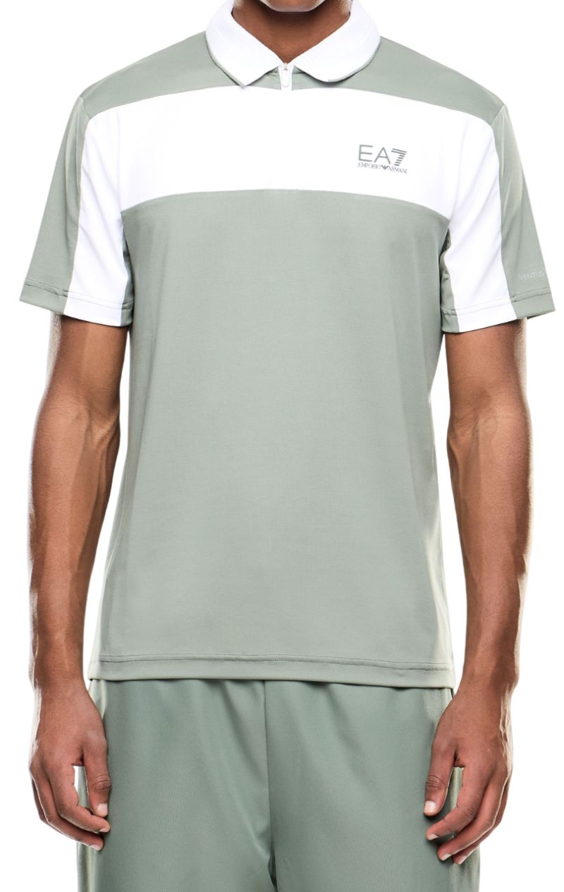 EA7 Tennis Pro Zip-Up Shirt - laurel wreath