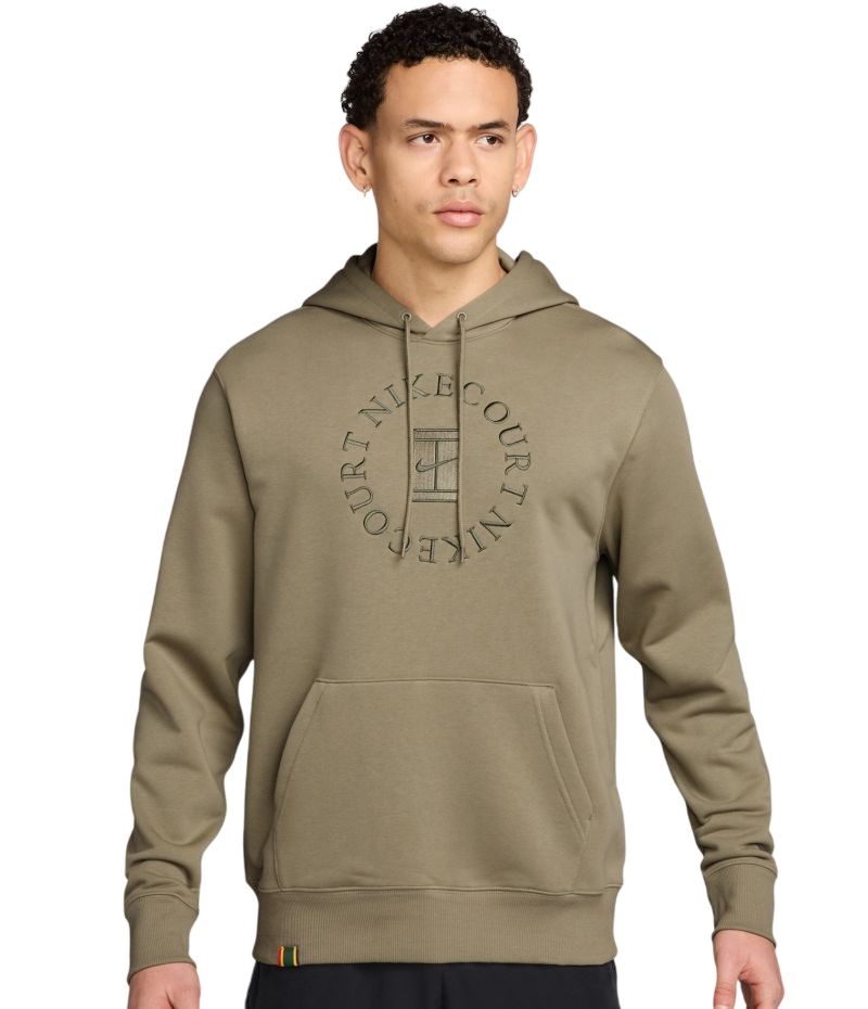 Nike Court Heritage French Terry Tennis Pullover - neutral olive/medium olive