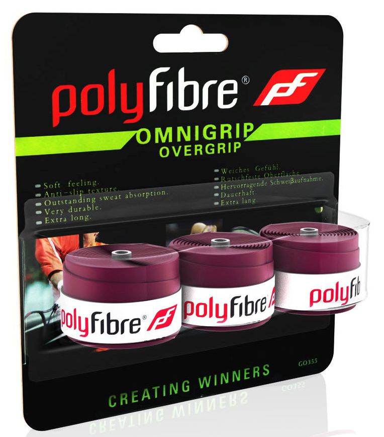 Polyfibre Omnigrip Overgrip 3P - burgundy