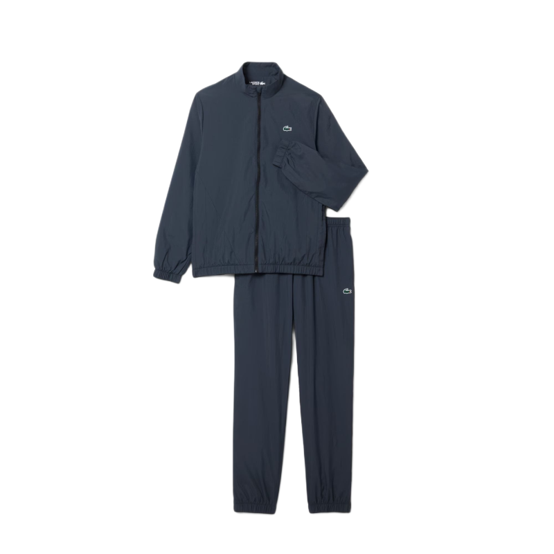 Męski dres Lacoste Water-Repellent Sport - dark grey/black