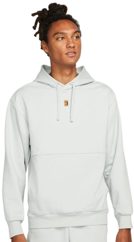 Nike Court Fleece Tennis Hoodie M - grey haze