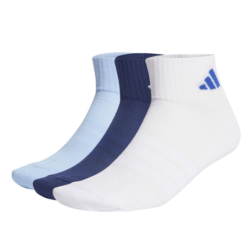 Adidas Cushioned Essential Ankle 3P - navy/white/blue