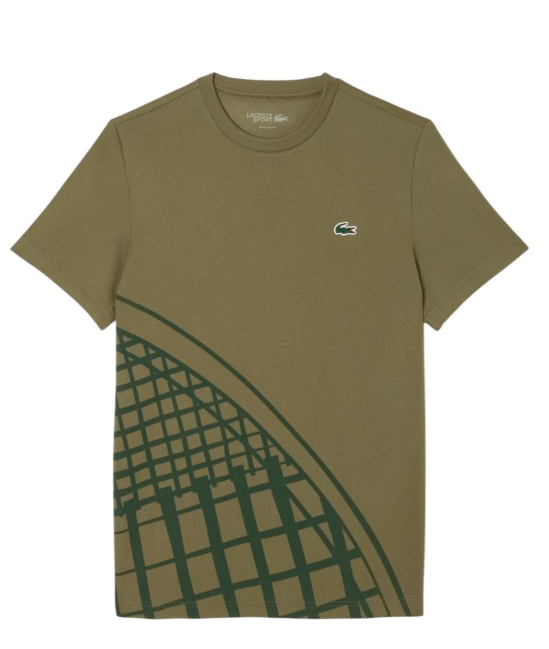 Lacoste Ultra Dry Printed Tennis - khaki green