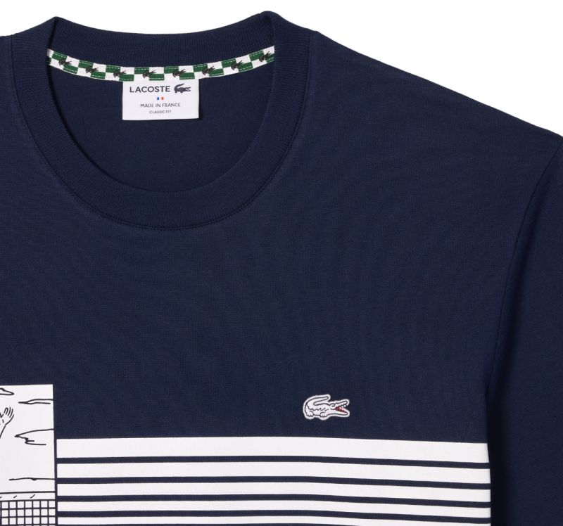 Lacoste French Made Tennis Print Heavy T-Shirt
