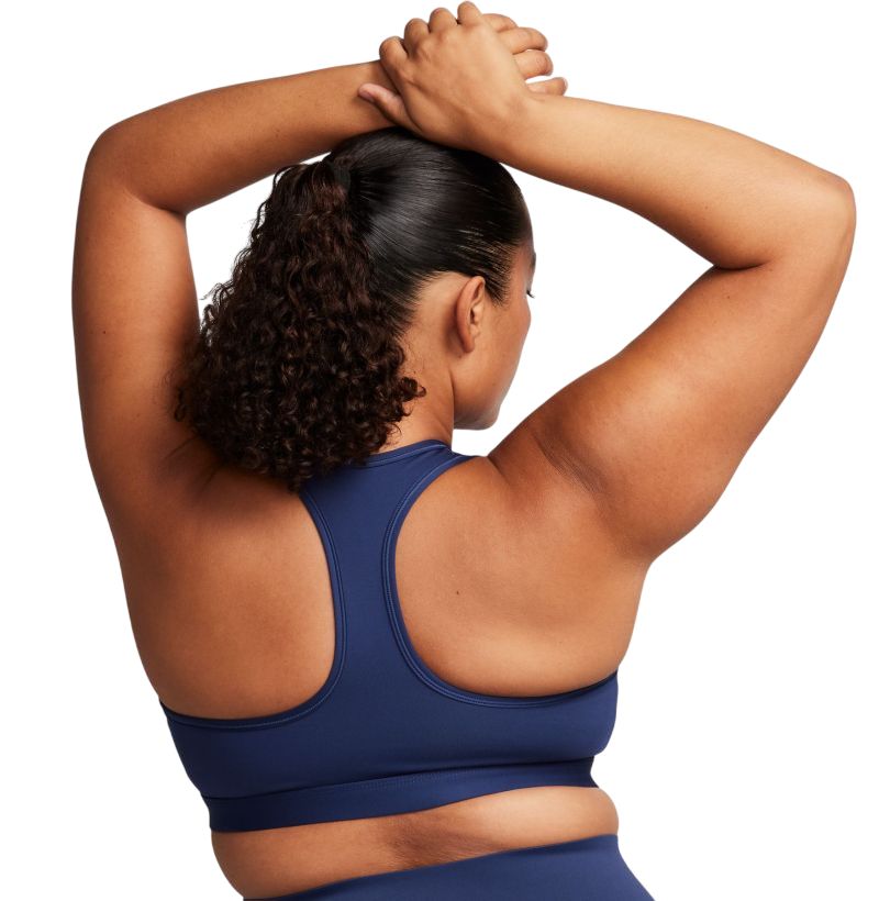 Nike Swoosh Medium Support Non-Padded Sports - midnight navy/white Nike Swoosh Medium Support Non-Padded Sports - midnight navy/white