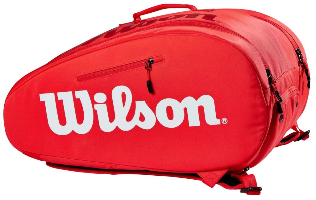 1eOSSSFd3sGXMH Wilson Padel Super Tour Bag - red/white