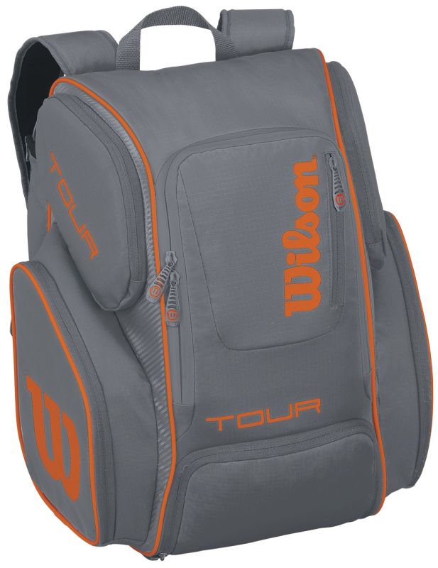 Wilson Tour V Backpack Large - grey/orange