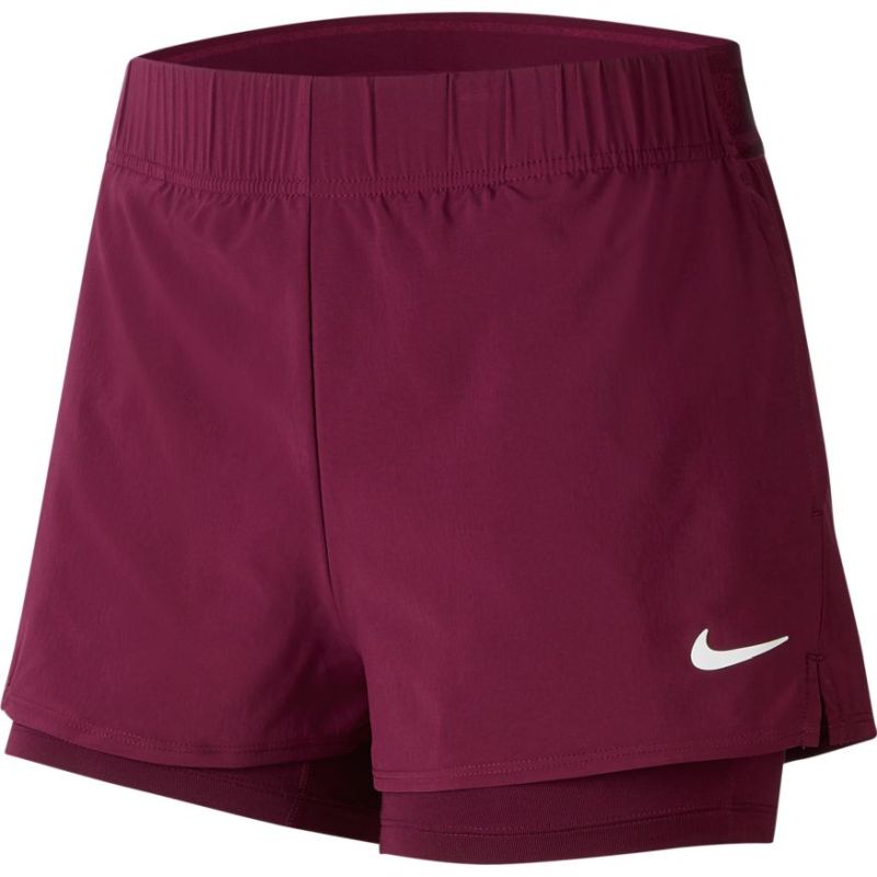 Nike Court Flex Short - bordeaux/bordeaux/white