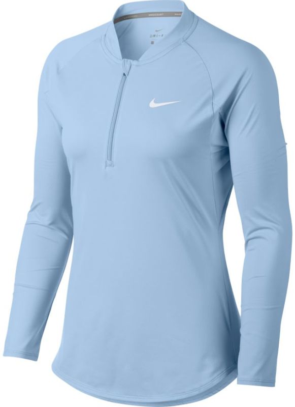 nike-court-pure-ls-hz-top-hydrogen-blue-white-1 Nike Court Pure LS HZ Top - hydrogen blue/white