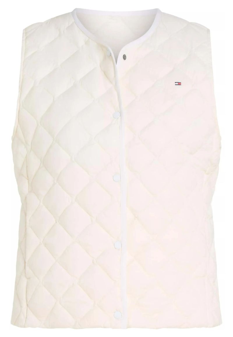 WW0WW43214YBH Tommy Hilfiger LW Down Quilted Collarless