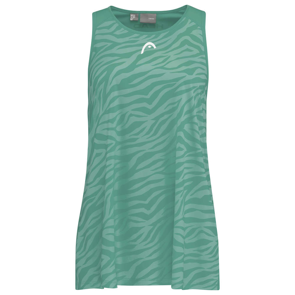 402996 Head Agility Tank Top W - nile green/print vision w