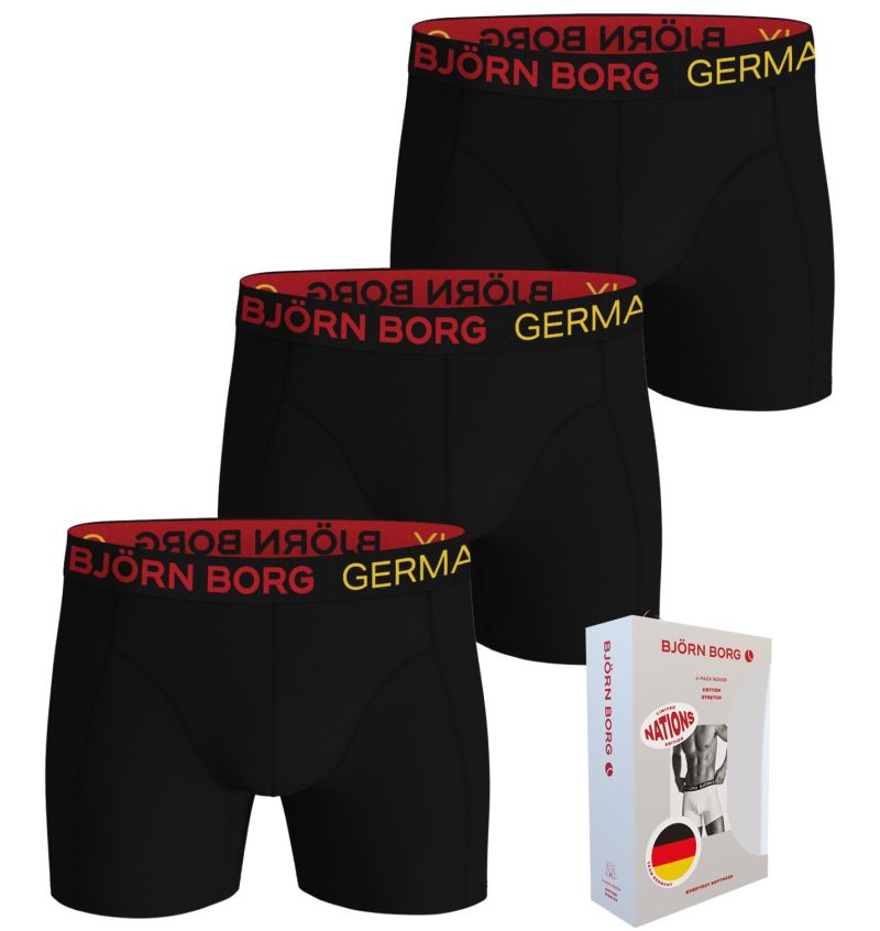 Björn Borg Cotton Stretch Germany 3P - multicolor