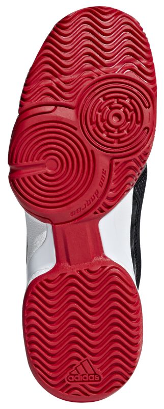 Adidas Barricade Club xJ - core black/scarlet/ftwr white
