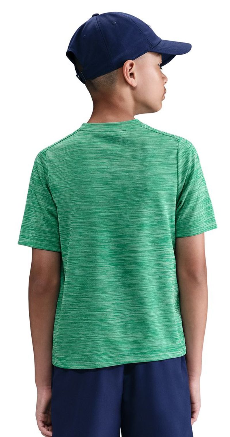 Nike Boys Multi Dri-FIT Short-Sleeve - stadium green/pure/white 